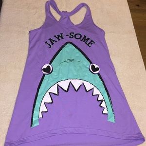 Purple jaw- some tank top